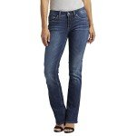 Silver Jeans Co. Women's Suki Mid Rise Slim Bootcut Jeans, Vintage Dark Wash, 30W x 31L