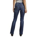 Silver Jeans Co. Women's Suki Mid Rise Slim Bootcut Jeans, Vintage Dark Wash, 30W x 31L