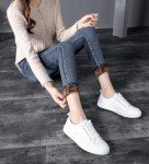 QLWYDG Women's Fleece Lined Jeans Thermal Flannel Lined Jeans Winter Warm Thicken Skinny Stretch Denim Pants Blue