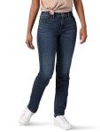 Riders by Lee Indigo Women's Midrise Straight Leg Jean, Iron Blue, 16
