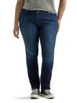 Lee Women's Plus Size Regular Fit Straight Leg Jean, Nightshade, 20 Plus
