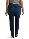 Lee Women's Plus Size Regular Fit Straight Leg Jean, Nightshade, 20 Plus