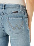 Wrangler Women's Willow Mid Rise Performance Waist Boot Cut Ultimate Riding Jean, Light Wash, 9-32