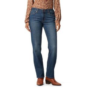 Levi Strauss Signature Gold Women's True Straight Jeans (Brushed), Vintage Soul, 12
