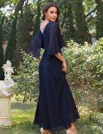 Navy Long Formal Dress for Women’s Events