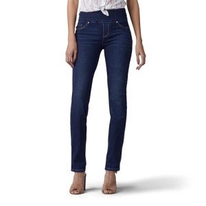 Lee Women's Sculpting Slim Fit Slim Leg Pull On Jean, Infinity, 12