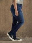 Lee Women's Plus Size Regular Fit Straight Leg Jean, Nightshade, 20 Plus