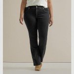 Lee Women's Plus Size Ultra Lux Comfort with Flex Motion Bootcut Jean, Midnight Bloom, 18 Plus