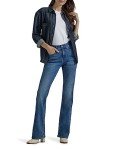 Lee Women's Petite Ultra Lux Comfort with Flex Motion Bootcut Jean, Indigo Facet, 10 Petite