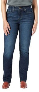 Signature by Levi Strauss & Co Women's Modern Straight Jeans, Angel Island, 14 Long