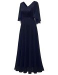 Navy Long Formal Dress for Women’s Events