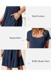 Women’s A-Line Sundress with Pockets - Navy