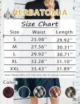 HERBATOMIA Midi Plaid A-line Skirt Long High Elastic Waist Winter Flare Skirts for Women with Pocket Brown-White