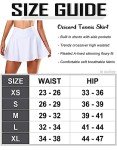 OZICERD Tennis Skirt Golf Skorts for Women with Pockets Short Skirt High Waisted Pleated Mini Skirts Jupe Femme Golf Clothes White S