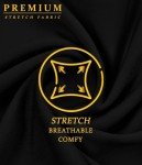 Hybrid & Company Women's Premium Nylon Ponte Stretch High Waist Pencil Suit Skirt Below Knee KSK45002 1073T Black L