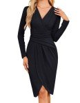 Stylish Black Midi Cocktail Dress for Women