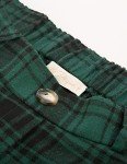 Belle Poque Women's Green Plaid Skirts Vintage Below Knee Length A-Line Long Skirts Christmas Skirts L