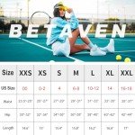 Betaven Pleated Tennis Skirts for Women with Shorts Pockets High Waisted Golf Skirt Skort Athletic Running Activewear A-Black Medium