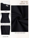 Stylish Black Midi Cocktail Dress for Women
