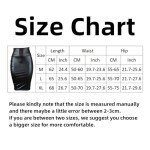 MANJIAMEI Women PU Skirt, High Waist Bodycon Pencil Midi Skirt, Black Faux Leather Wrap Office Skirt, Elastic Casual Slim Hip-Wrapped Pencil Dress, Half Body Midi Hip Business Skirt for Work Casual