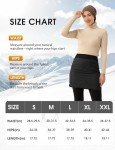 FitsT4 Sports Women's 18" Quilted Winter Skirts Puffer Skorts with Full Zipper Insulated Hiking Trekking Snow Ski Mini Skirts Black Size M