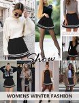 Avidlove Black Pleated Skirt Mini Skirt School Girl Skirts High Waisted Skater Skirt (Black， X-Large)