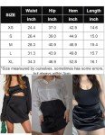 Zeagoo Women Mini Skirt Stain Silk High Waisted Zipper Summer Short Skirts A-Line Party Skirt Balck,S