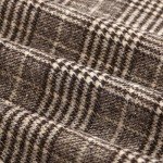 Kinghua Womens Wool Plaid Mini Skirt Fall Winter High Waisted Bodycon Pencil Skirt, Coffee New, Small