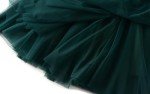 FEOYA Green Skirt Tulle Pleated Skirts for Women Layered Adult Tutu Elegant Flowy Long Skirts Bridesmaid Princess Midi Skirt