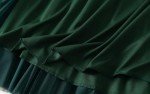 FEOYA Green Skirt Tulle Pleated Skirts for Women Layered Adult Tutu Elegant Flowy Long Skirts Bridesmaid Princess Midi Skirt