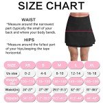 BRAMASOLE Women's Athletic Tennis Skirts Skorts with Pockets High Waisted Golf Mini Skort Skirt for Women(Medium, B # Black)