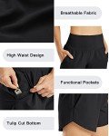 G4Free Women's Running Shorts Quick Dry Athletic Workout Gym Shorts with Pockets Black