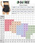 G4Free Women's Running Shorts Quick Dry Athletic Workout Gym Shorts with Pockets Black