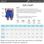 Willit Women's Swim Board Shorts UPF 50+ High Waisted Swimming Shorts with Liner Pockets 7" Black Size 10