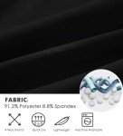 Willit Women's 7" Athletic Running Shorts Long Workout Hiking Shorts Quick Dry High Waisted Active Shorts Zipper Pocket Black L