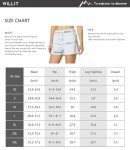 Willit Women's Shorts Athletic Running Shorts Yoga Lounge Active Shorts Comfy Lightweight with Pockets 2.5" Black M