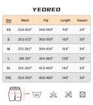 YEOREO Professional Women Workout Shorts 3.6" Scrunch Shorts Seamless High Waisted Contour Gym Yoga Biker Shorts Black S