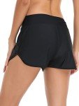 RELLECIGA Women's Black High Waisted Swim Shorts Swim Board Shorts for Women Size Small
