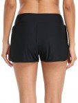 RELLECIGA Women's Black High Waisted Swim Shorts Swim Board Shorts for Women Size Small