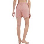 MOLISOHO 2 Pack Women's Pajama Shorts Sleep Shorts Women Lounge Pants Women's Sleep Bottoms(X-Large-Black/Pink)