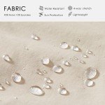 Willit Women's 10" Hiking Cargo Shorts Stretch Golf Active Long Shorts Quick Dry Outdoor Summer Shorts Khaki L