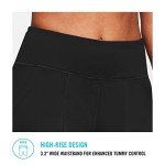 BALEAF Women's 10'' Athletic High-Waisted Bermuda Long Shorts Running Yoga Lounge Stretch Workout Pockets Black Size XL