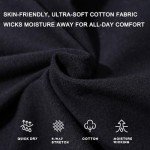 Willit Women's Shorts 10" Bermuda Cotton Long Shorts Jersey Shorts Athletic Yoga Workout Lounge Shorts with Pockets Black XL