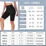DHSO 4 Pack Biker Shorts for Women-8" High Waist Soft Summer Womens Shorts Spandex Workout Shorts for Running Athletics(4 Pack Black, L/XL)