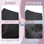 DHSO 3 Pack Biker Shorts for Women-5" High Waist Soft Summer Womens Shorts Spandex Workout Shorts for Running Athletics(3 Pack Black,Dark Gray,Navy, L/XL)