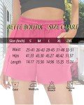 BETTE BOUTIK Women's Wide Leg Shorts Loose with Pockets Summer Yoga Casual Walking Exercise Shorts Deep Pink X-Large