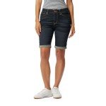 Signature by Levi Strauss & Co. Gold Label Women's Mid-Rise Bermuda Shorts (Also Available in Plus), Stormy Sky-waterless, 14