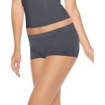 Hanes womens 4 Pack Smooth Microfiber Boyshort Boy Shorts, Assorted, Large US
