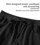 MoFiz Women Hiking Cargo Short Lightweight Multi Pocket Outdooor Active Casual Short Black,L