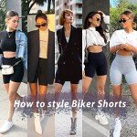 we fleece 3 Pack Biker Shorts for Women-8"/5" High Waisted Workout Running Athletic Yoga Gym Womens Short Pants